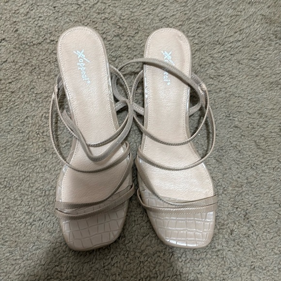 Xappeal Shoes - Taupe sling sandals